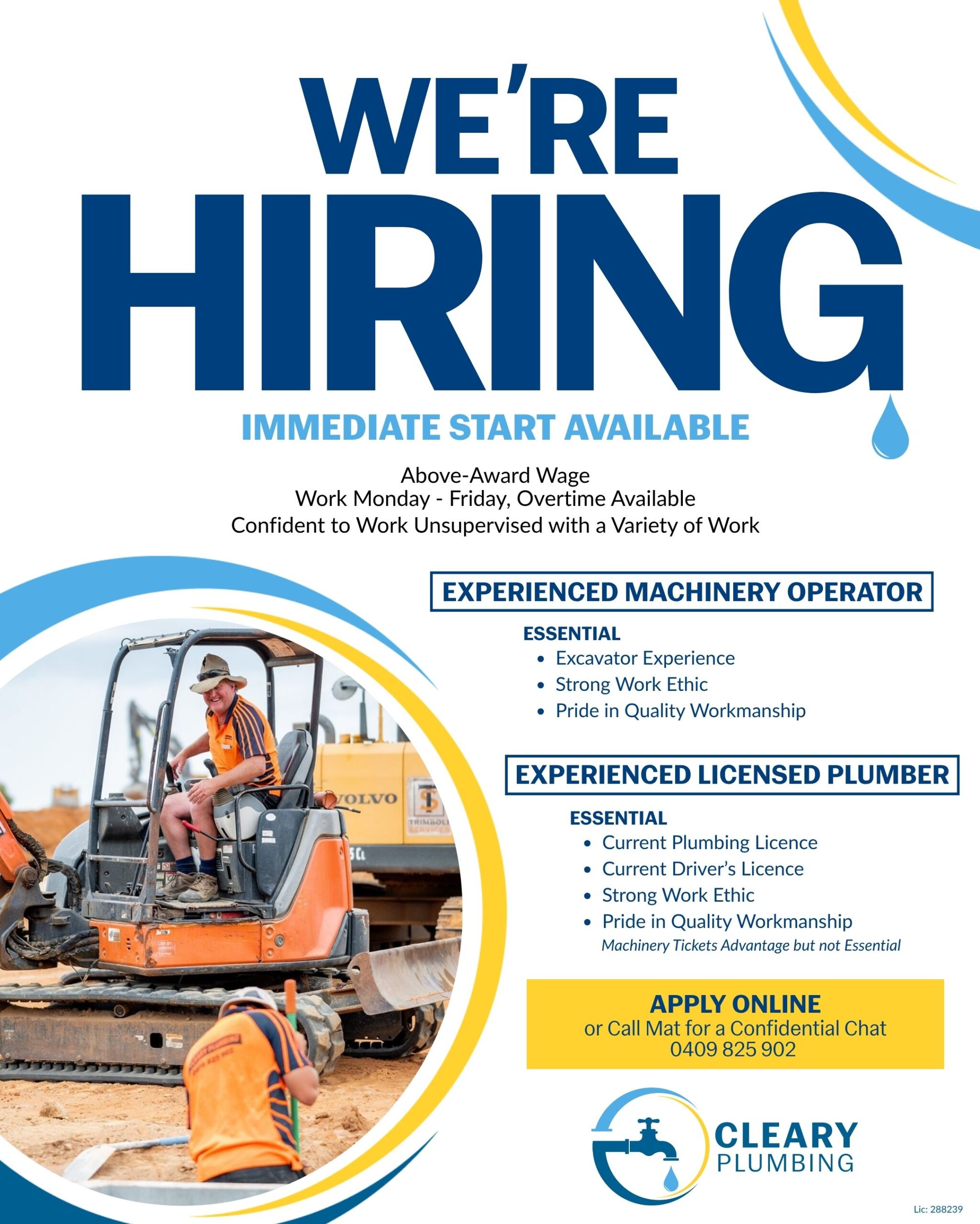 cleary-plumbing-south-australia-machinery-operator-licenced-plumber